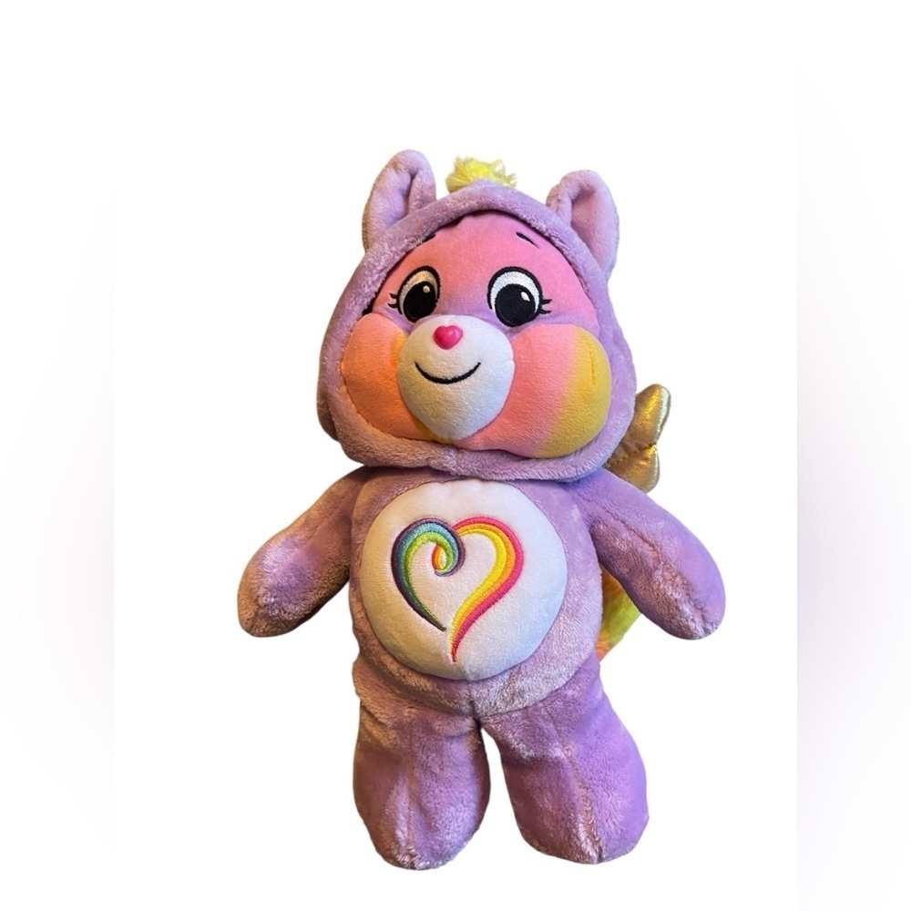 Care Bears Togetherness Bear 13” Plush Hoodie Friends 2021 Rainbow Heart
